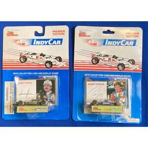 VTG NOS Diecast 1994 Indy Car Racing (2) Premier Edition Roby Gordon Bobby Rahal